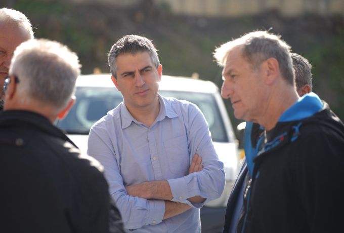 Αυτοψία του Υπουργού Υποδομών και Μεταφορών Χρίστου Δήμα στα αντιπλημμυρικά έργα της Ολυμπία Οδός