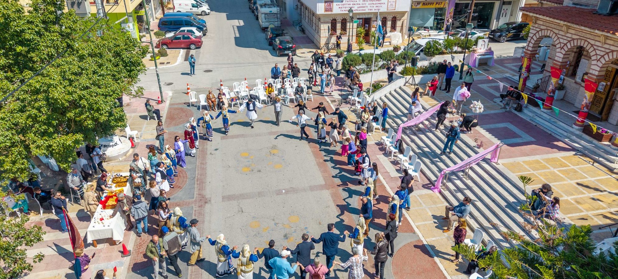 Παραδοσιακοί χοροί και τραγούδια από τον Πολιτιστικό Σύλλογο Λουτρακίου «Μελαγκάβι» στην Παναγία Γιάτρισσα