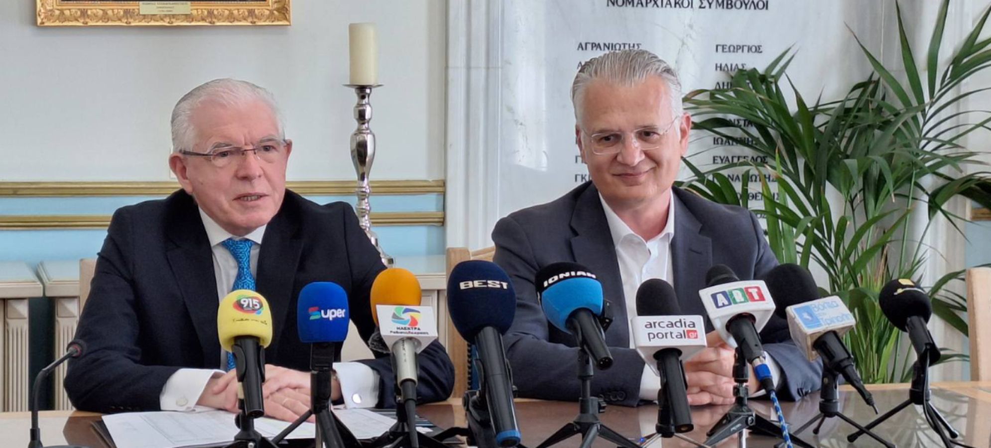 Συντονισμός του Περιφερειάρχη Δημήτρη Πτωχού και του Προέδρου του ΕΛΓΑ Ανδρέα Λυκουρέντζου για τις καταστροφές από τον παγετό στην Πελοπόννησο
