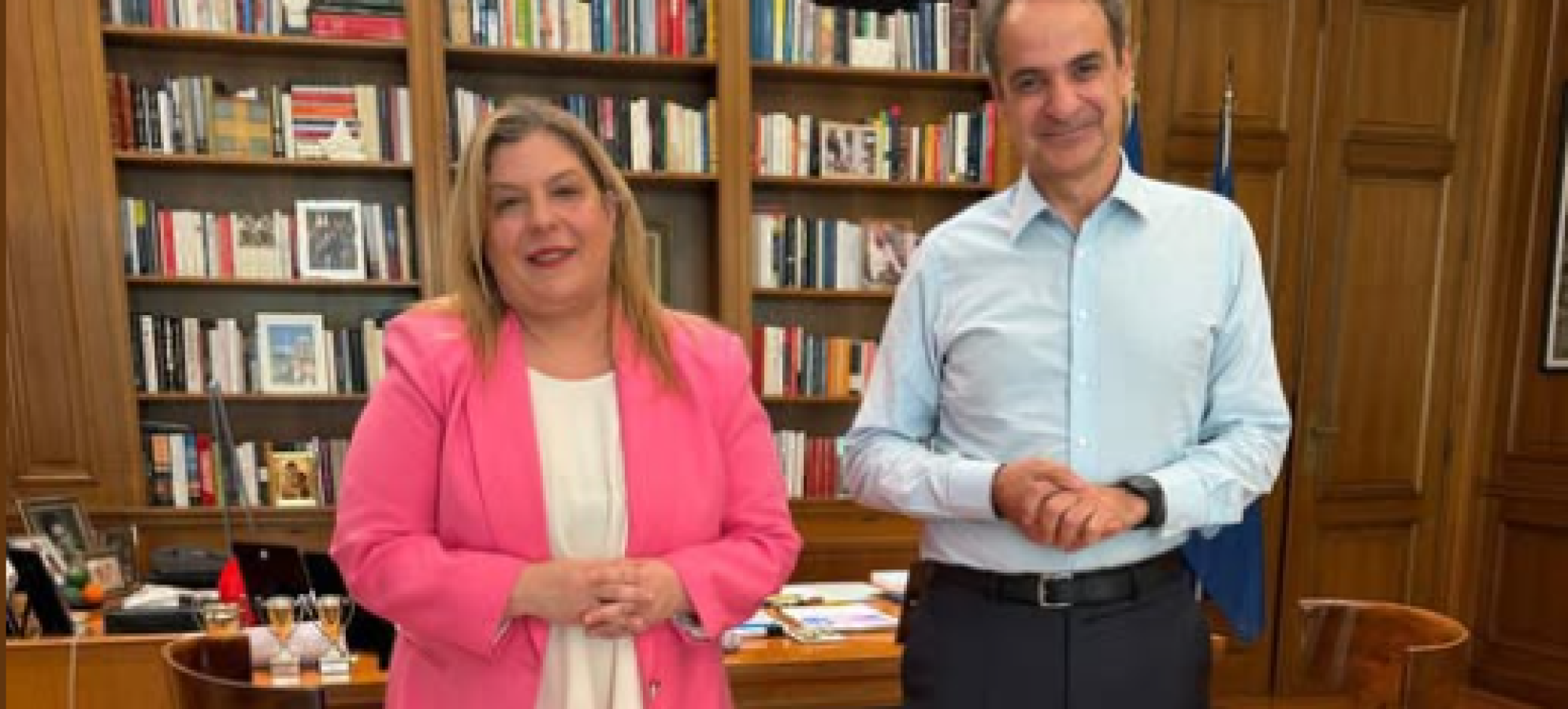 Συνάντηση Μαρίας Συρεγγέλα με τον Πρωθυπουργό – Στο επίκεντρο η ανάπτυξη και οι υποδομές στη Δυτική Αθήνα