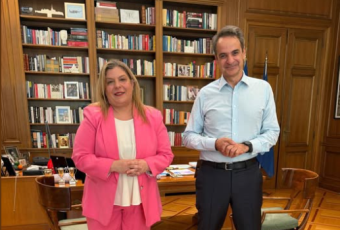 Συνάντηση Μαρίας Συρεγγέλα με τον Πρωθυπουργό – Στο επίκεντρο η ανάπτυξη και οι υποδομές στη Δυτική Αθήνα