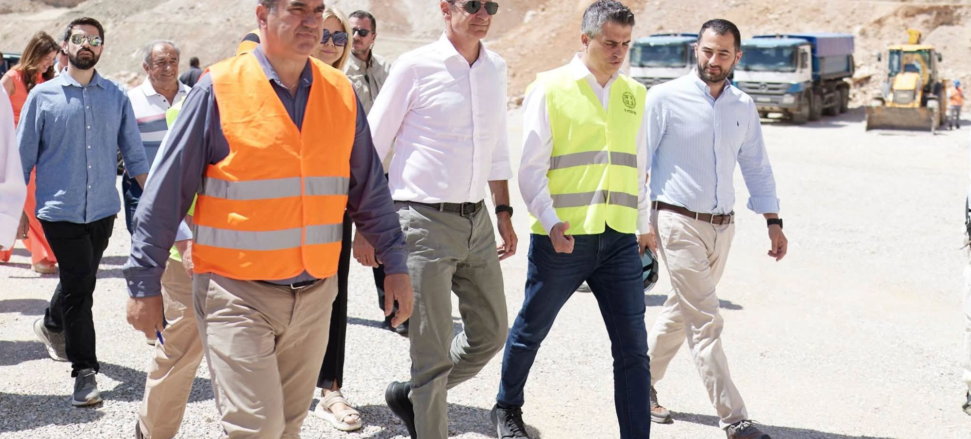 Μαζί στα μεγάλα έργα: Μητσοτάκης και Δήμας στην Παράκαμψη Χαλκίδας