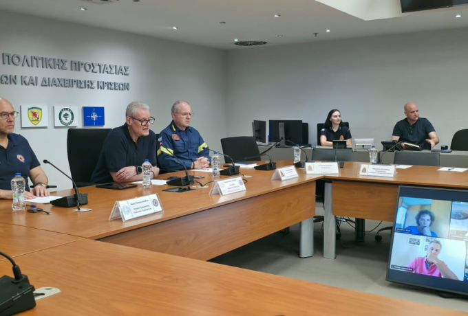 Συνεδρίαση της Επιτροπής Εκτίμησης Κινδύνου για τον επερχόμενο ήπιο καύσωνα