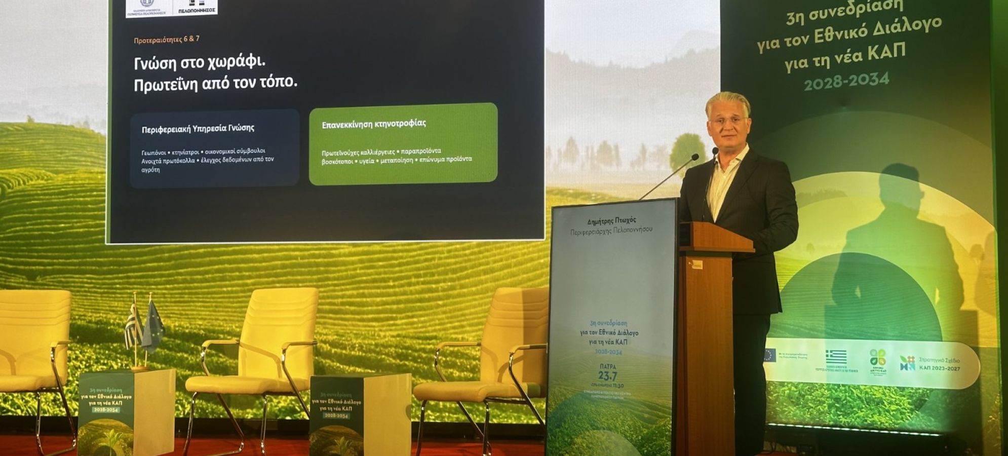 Δημήτρης Πτωχός: «Πελοπόννησος 2035 – Από την Επιδότηση στην Ανθεκτική Παραγωγική Ισχύ»