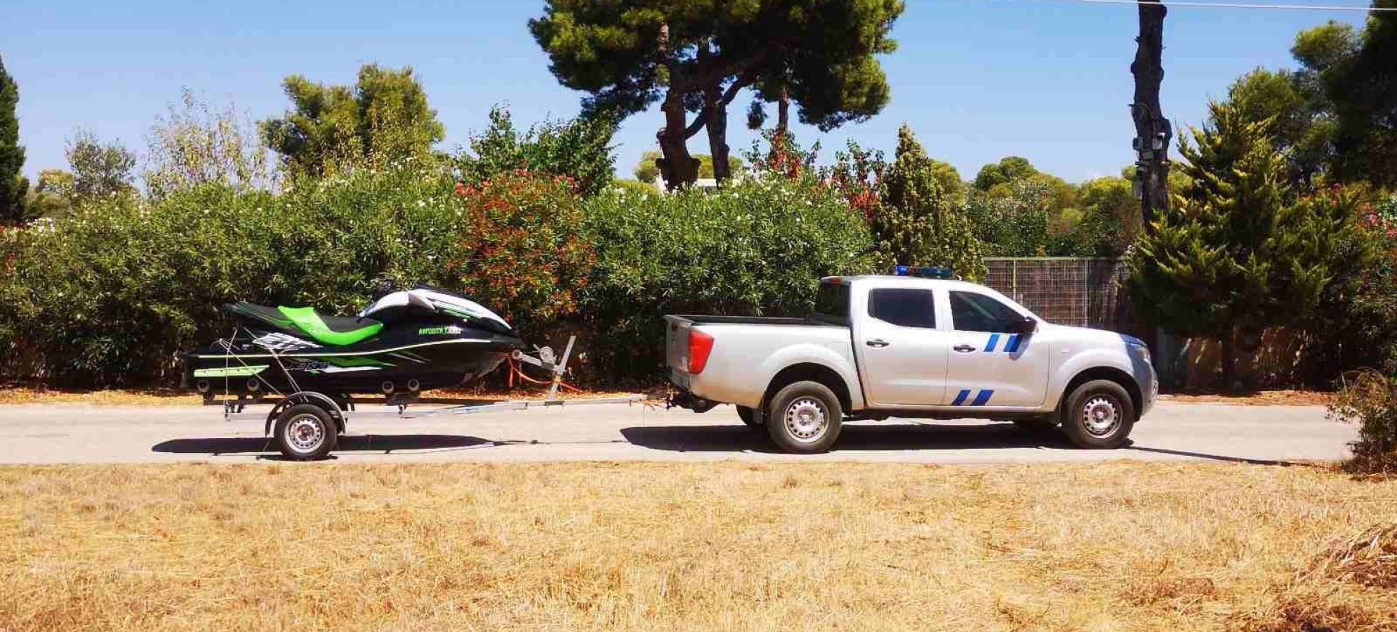 Εξιχνιάστηκε κλοπή Jet Ski στη λίμνη Βουλιαγμένης Λουτρακίου – Βρέθηκε κρυμμένο σε δασική περιοχή