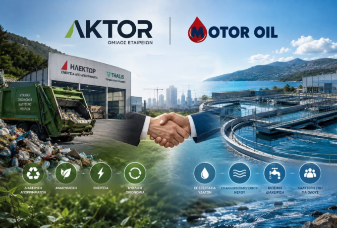 AKTOR – Motor Oil: Η συμφωνία που αλλάζει τον χάρτη στη διαχείριση απορριμμάτων και υδάτων για τους Δήμους
