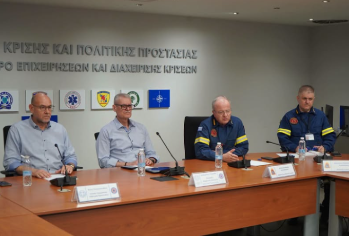 Συνεδρίαση Επιτροπής Εκτίμησης Κινδύνου για τους ισχυρούς ανέμους και ριπές έως 9 μποφόρ τη Δευτέρα