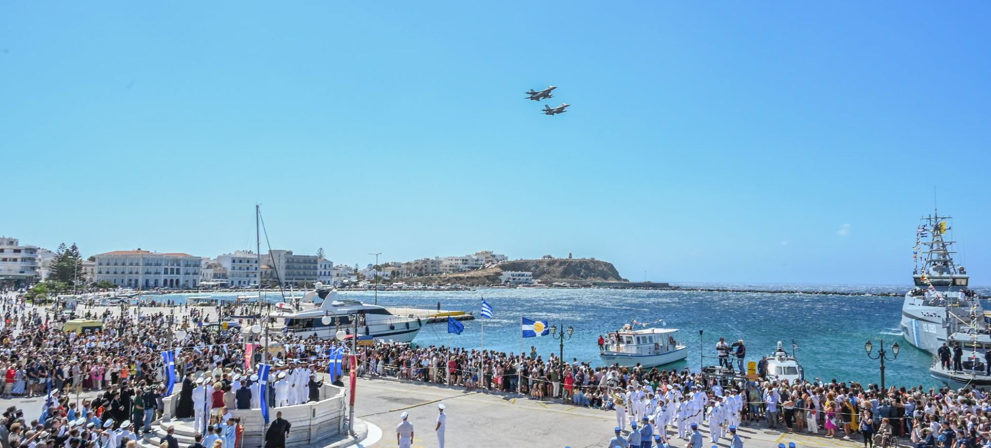 Τήνος: Ο Αρχηγός ΓΕΕΘΑ Δημήτριος Χούπης στις εκδηλώσεις για την Παναγία και το «Έλλη»