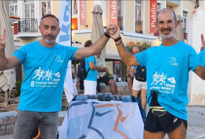 Ευάγγελος Γεωργακόπουλος στο Lesvos Relay: 320 χλμ. με μήνυμα