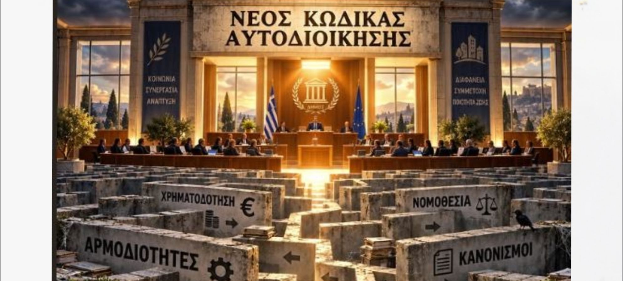 Ο Ντίνος Παπαντωνίου αναλύει τον νέο Κώδικα Αυτοδιοίκησης - Ο λαβύρινθος, η λογοδοσία και τα 2,44 δισ. € 