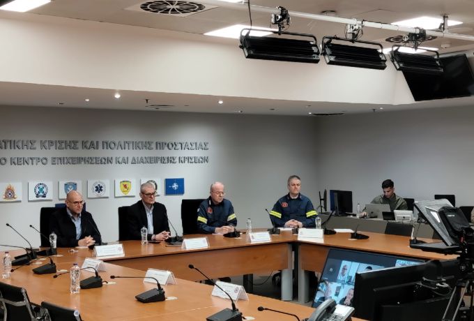 Συνεδρίαση Επιτροπής Εκτίμησης Κινδύνου για την κακοκαιρία στην Κρήτη