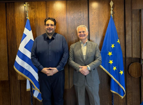 Συνάντηση του Περιφερειάρχη Δημήτρη Πτωχού με τον Υπουργό Εσωτερικών Θεόδωρο Λιβάνιο