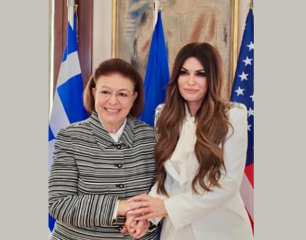 Συνάντηση της Υπουργού Πολιτισμού Λίνας Μενδώνη με την Πρέσβη των Ηνωμένων Πολιτειών Kimberly Guilfoyle