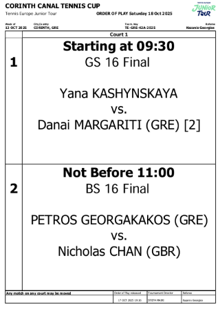 TELEIKOS TENNIS CUP