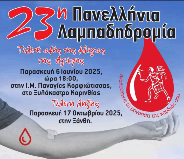 «Το Ξυλόκαστρο υποδέχεται το Παγκόσμιο Συνέδριο Εθελοντικής Αιμοδοσίας»