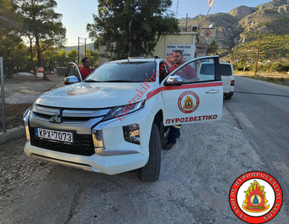 Αναχώρηση Οχήματος για Ενίσχυση Δυνάμεων στο Κρυονέρι Αττικής