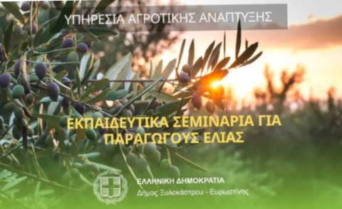 Δήμος Ξυλοκάστρου – Ευρωστίνης: Εκπαιδευτικά Σεμινάρια για Παραγωγούς Ελιάς