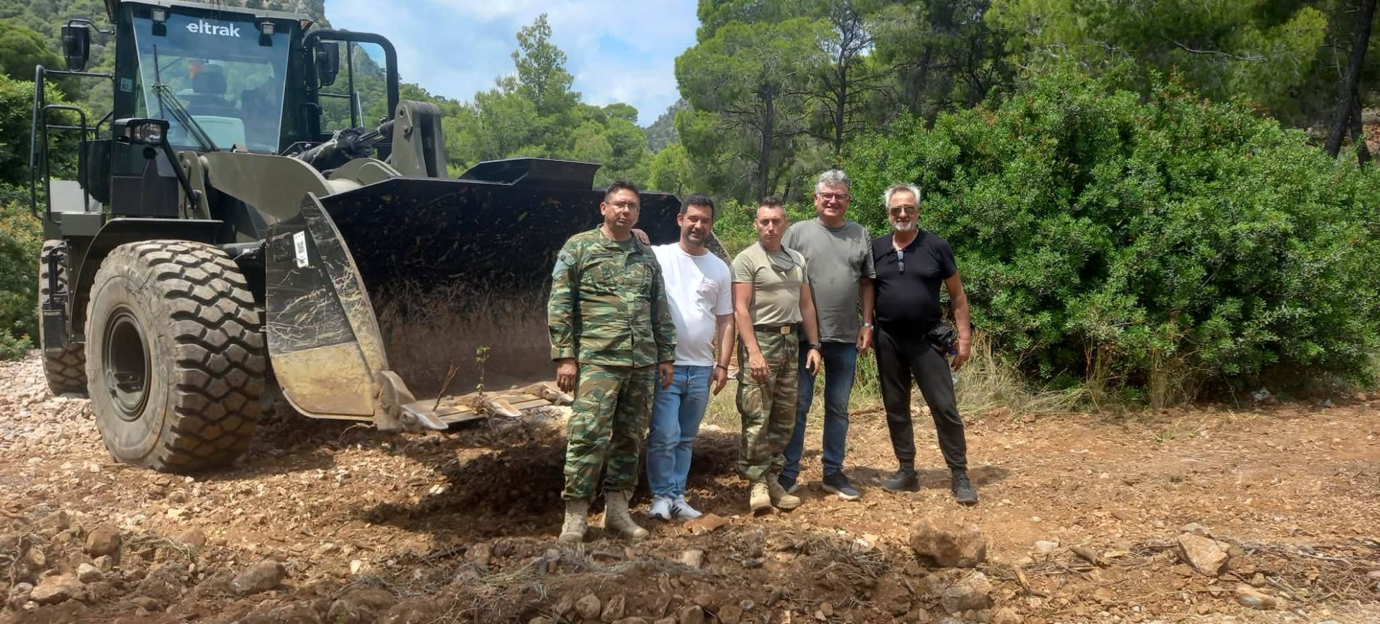 Αποκαταστάθηκε ο δρόμος προς το Καλογερολίμανο (Αμόνι) – Ευχαριστίες του Αντιδημάρχου Ανδρέα Πούλου στο 747 Τάγμα Μηχανικού