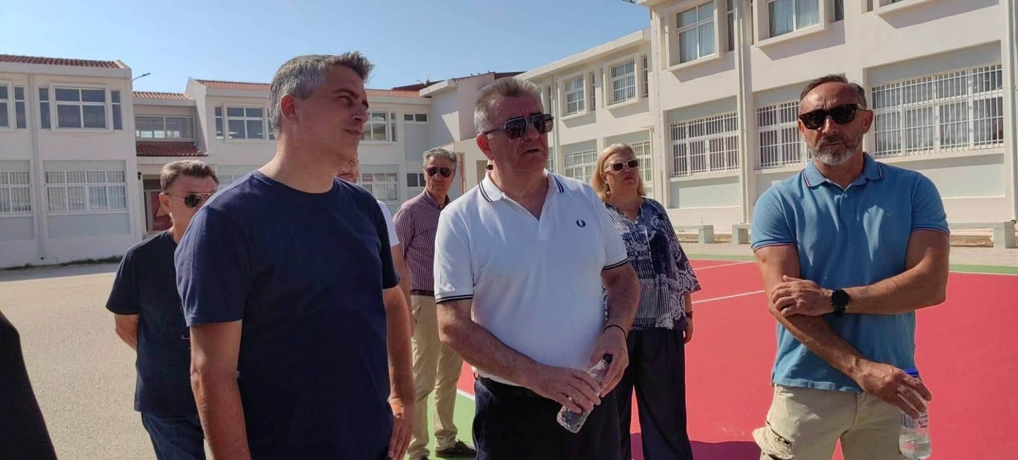 Χρίστος Δήμας και Νίκος Σταυρέλης επιθεώρησαν τις εργασίες στο 4ο Λύκειο Κορίνθου:  - Στην τελική ευθεία η μεγάλη αναβάθμιση