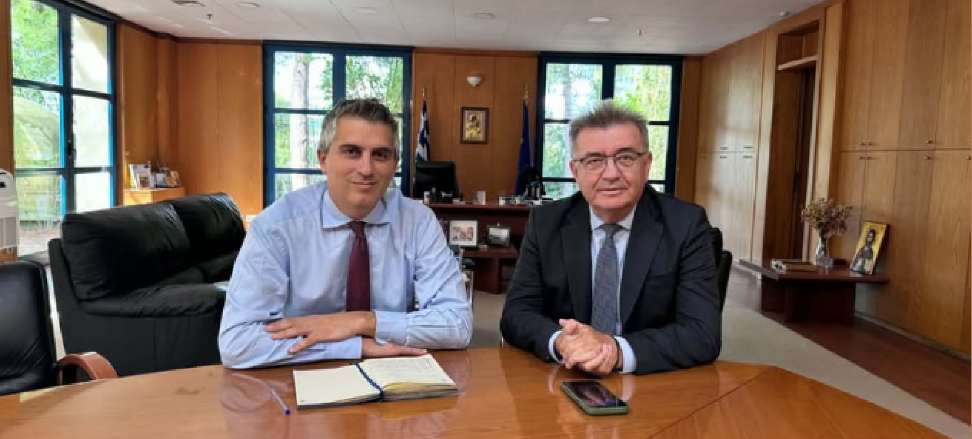 Νίκος Σταυρέλης – Χρίστος Δήμας: Στο τραπέζι τα μεγάλα έργα και οι εκκρεμότητες του Δήμου Κορινθίων