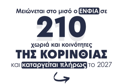 Γιώργος Φερετζάνης: «Ο ΕΝΦΙΑ μειώνεται στο μισό σε 210 χωριά της Κορινθίας και καταργείται τελείως το 2027»