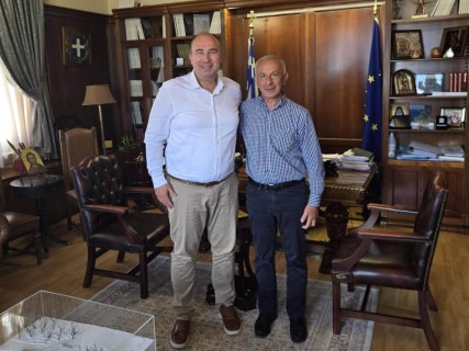 Συνάντηση του Αντιπεριφερειάρχη ΠΕ Κορινθίας Αναστάσιου Γκιολή με τον Πρόεδρο της Τ.Κ. Λαύκας, Αθανάσιο Τζιανακόπουλο