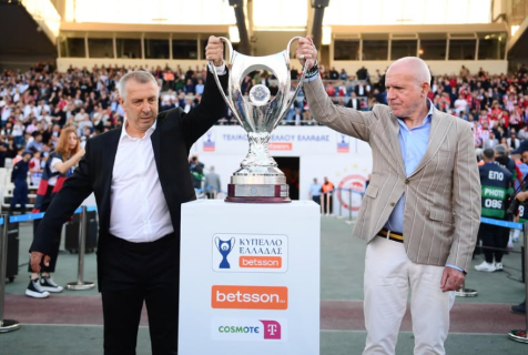 ΚΥΠΕΛΛΟ ΕΛΛΑΔΑΣ BETSSON | Τελικός Κυπέλλου Ελλάδας, ΟΦΗ – Ολυμπιακός: Οι Νιόπλιας και Αναστόπουλος έφεραν το τρόπαιο στον αγωνιστικό χώρο