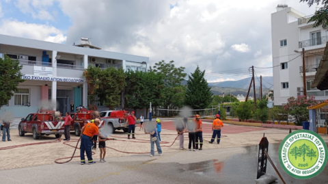  Ενημέρωση για τις δασικές πυρκαγιές και τις φυσικές καταστροφές στο 1ο Δημοτικό Σχολείο Αγίων Θεοδώρων