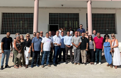 Συνεχίζονται οι εργασίες ανακαίνισης στα σχολεία του Ξυλοκάστρου - Αυτοψία του Υπουργού Χρίστου Δήμα
